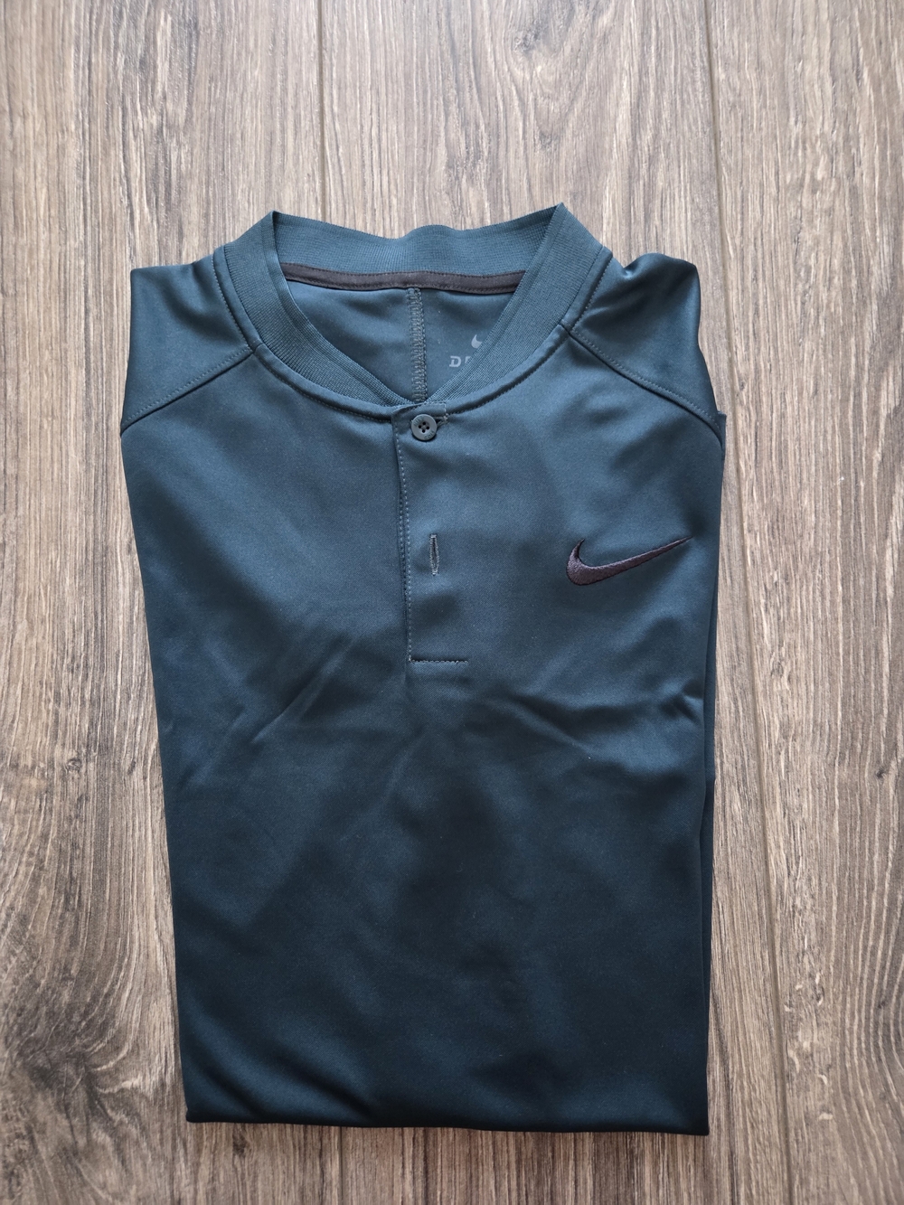Nike Men’s Deep Teal Short-Sleeve Henley Polo